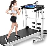 Cinta De Correr Plegable Cuatro Métodos De Acondicionamiento Físico Carga Máxima 150 KG Cinta De Correr Manual Plegable Máquina para Caminar Fitness Ejercicio Aeróbico En El Hogar