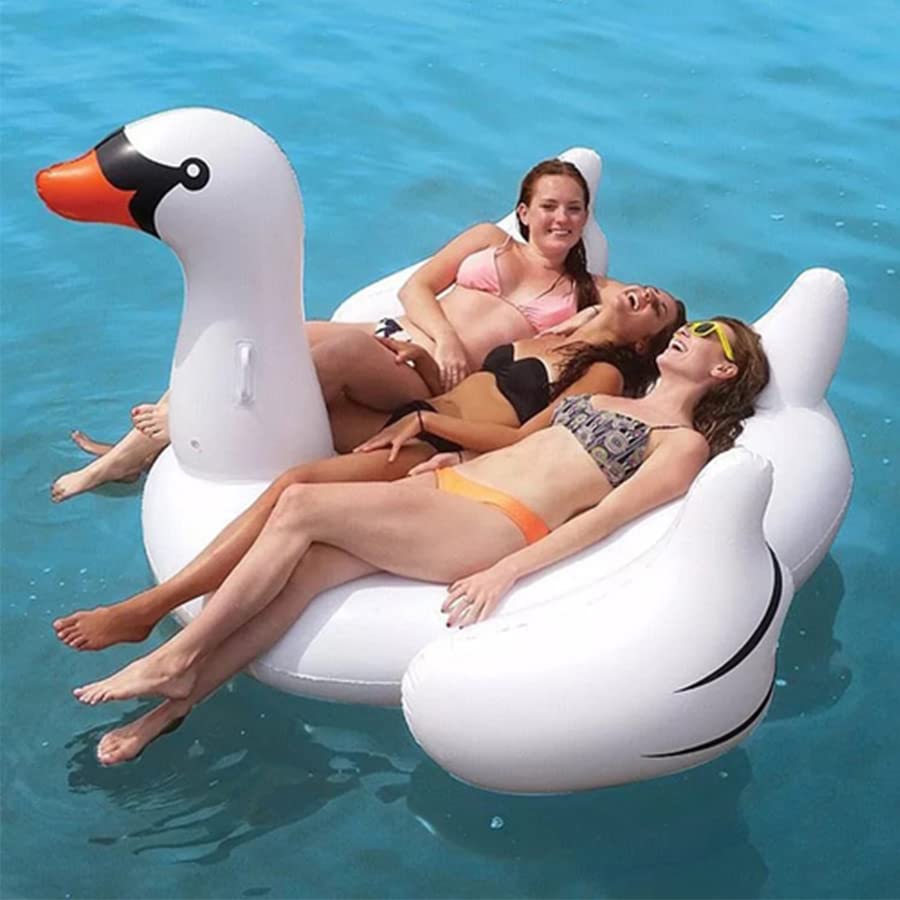 Amazon | 浮き輪 浮輪 うきわ フロート スワン 白鳥 インパクト