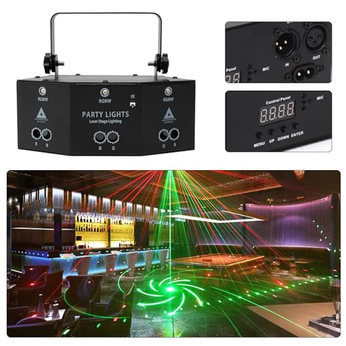 BeamZ PartyBar 3 - Proiettore Laser Luci Disco Con LED RGB E Effetti Stroboscopici Per Feste - Foto 3