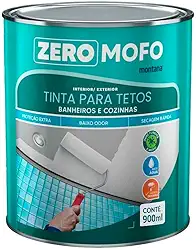 Tinta Zero Mofo Tetos Banheiro Cozinha 900ml Montana Branco Acetinado