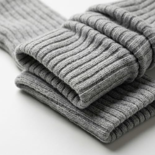 Image of Women's Cable Knit Leg Warmers - Ribbed Knee High Boot Socks for Winter, Layering & Dance Warmups