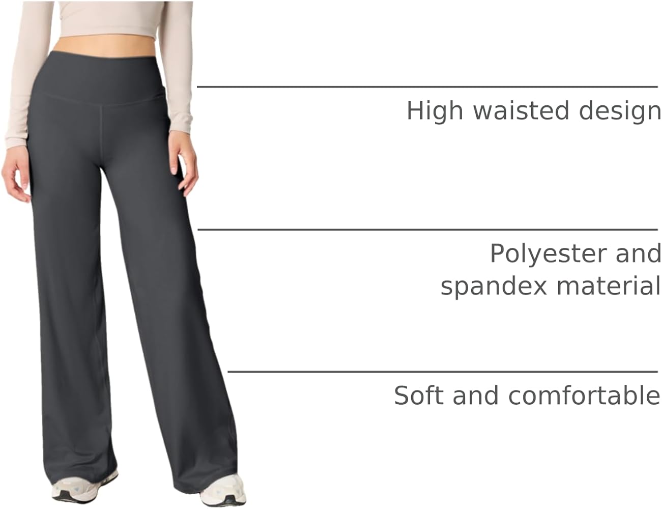 Amazon.com: Wide Leg Yoga Pants for Women Stretch High Waist Yoga