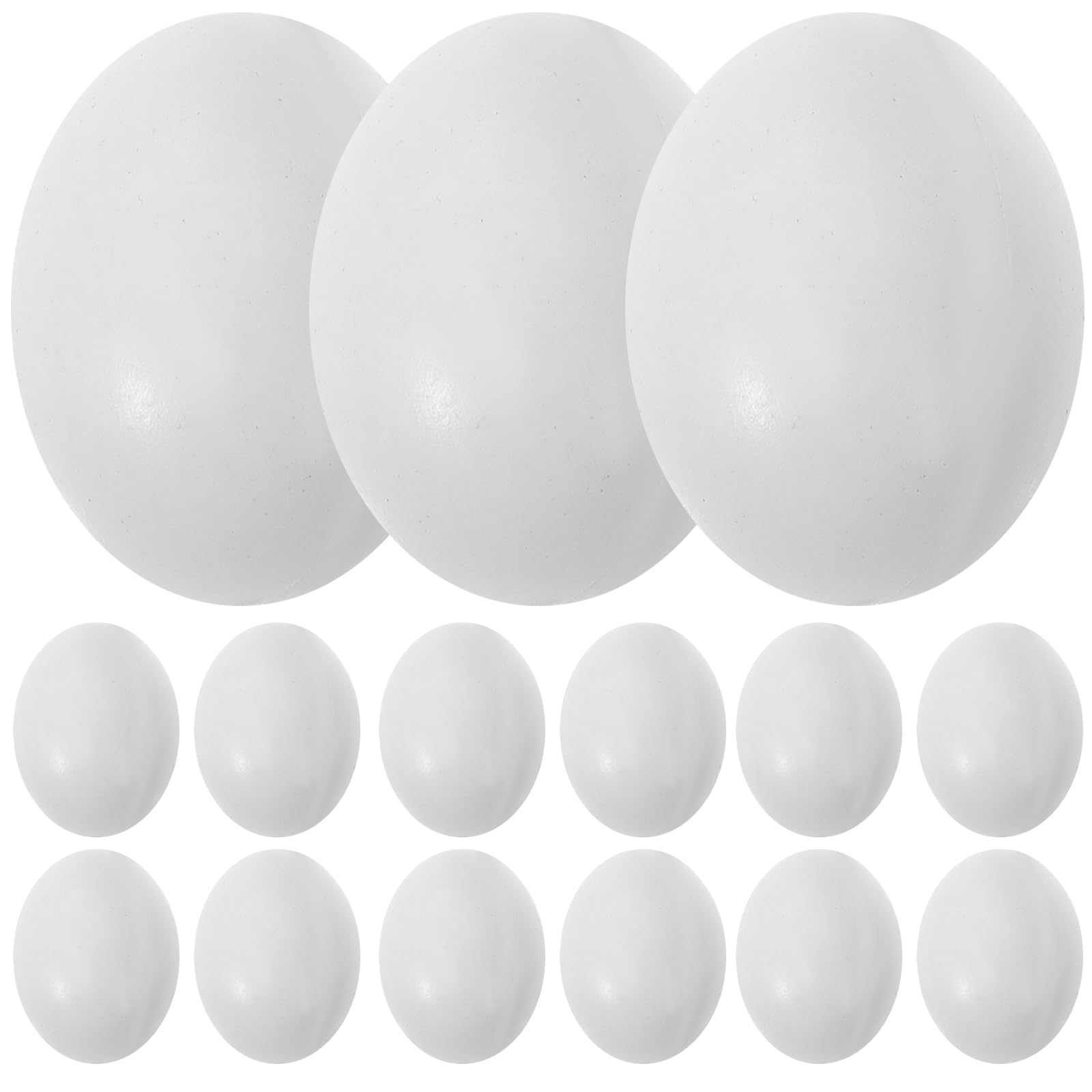 Muiltvoe 10pcs Fake Eggs Budgie Eggs Replacement Cockatiel Eggs Mini Eggs Easter Eggs Ornament Pet Bird Eggs Artificial Bird Egg Foam Eggs Simulated Bird Egg Laying Prop White Plastic