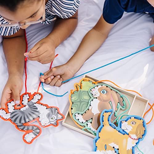 Melissa & Doug Lace and Trace Activity Set: Pets - 5 Wooden Panels and 5 Matching Laces - image 8