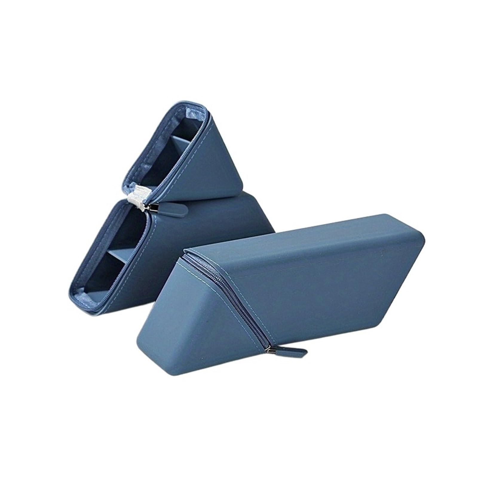 XUCZHAI Foldable Silicone Pen Holder-Large Capacity Expandable Pencil Cup For Desk, Study & Office, Portable For Students/Teachers(Blue)