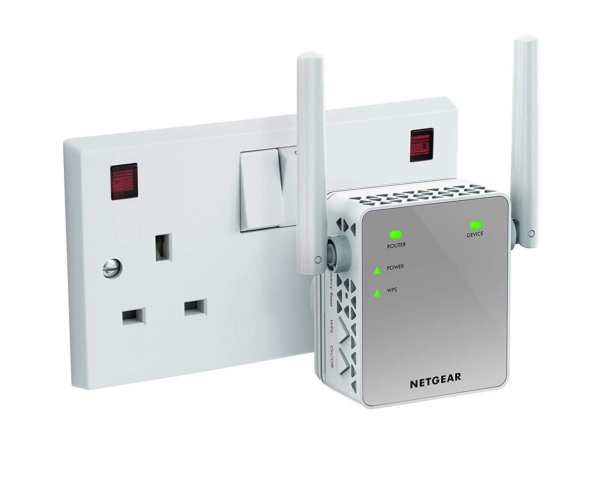 NETGEAR WiFi Extender Booster EX6120, Adds up to 1,200 sq ft, 1.2 Gbps