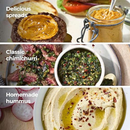 قطاعة طعام زجاجية كهربائية قوية من كينوود مع قرص تقطيع، أداة تحضير مستحلب، شفرة رباعية، منقط برو، غطاء تخزين، سرعة مزدوجة، ملعقة، وظيفة كسر الثلج CHP62.470SI فضي