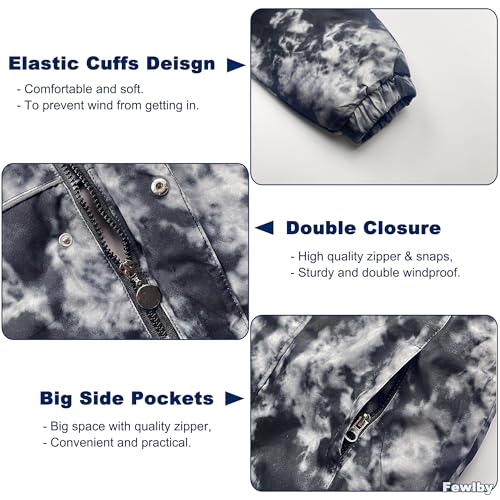 Boys 2-Piece Snowsuit Toddler Kids Down Jacket Ski Jacket & Snow Bib Pants Ski Suit Set Winter Wear4