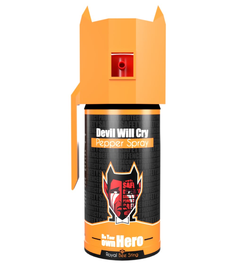 Pepper Spray Safety for Women Girls Men Woman Device Pepper Stream Spray(55ml) by Devil Will Cry Brand (Pack of 2)-image-38