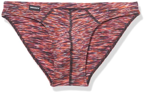 Jack Adams Men's Standard Filament Bikini Brief, Black Undertone