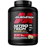 Whey Protein Powder | MuscleTech Nitro-Tech Whey Gold Protein Powder | Whey Protein Isolate Smoothie Mix | Protein Powder for Women & Men | Vanilla Protein Powder, 5 lbs (69 Serv)-package varies