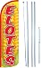 Elotes Swooper Windless Flag Kit (full sleeve) 3ft X 11.5ft Flag by EZ Flags