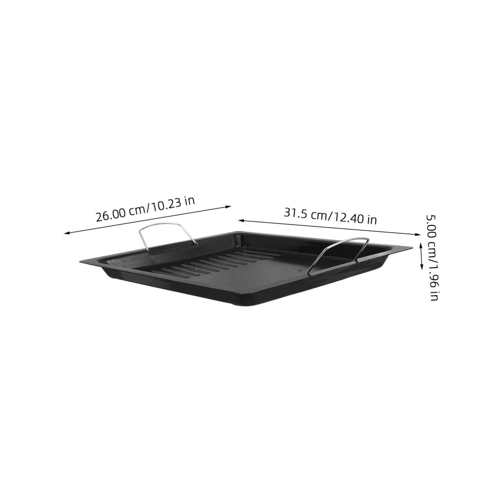 BESPORTBLE BBQ Grill Pan Outdoor Cooking Non-Stick Frying Tray 1pc Barbecue Plate Griddle Pan
