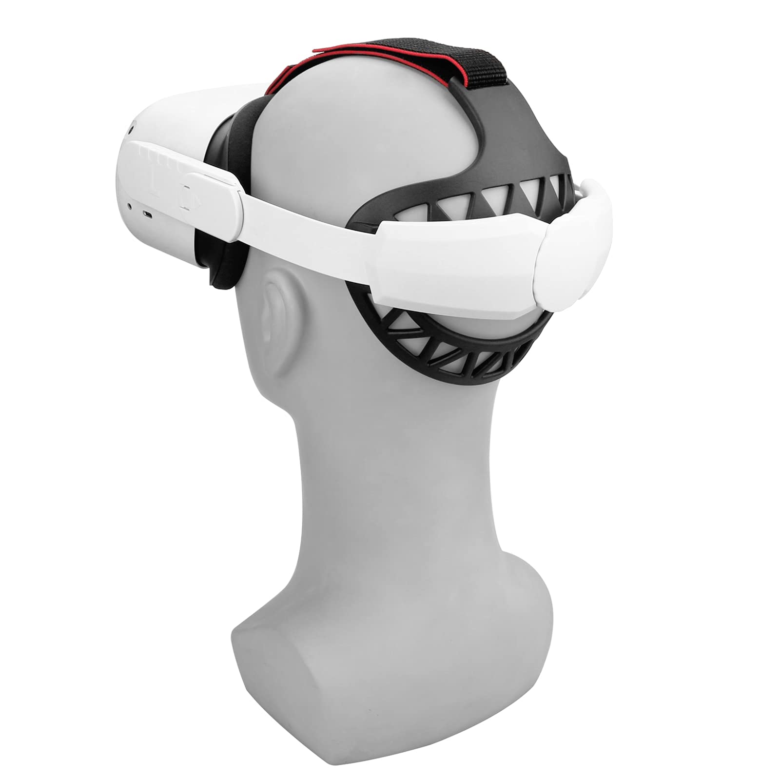 Eyglo K7 Adjustable Head Strap for Meta/Oculus Quest 2,Full Coverage Head,Replacement for Oculus Quest 2 Elite Strap,Enhance Support,Reduce Head Pressure,Accessories for Quest 2 (White)