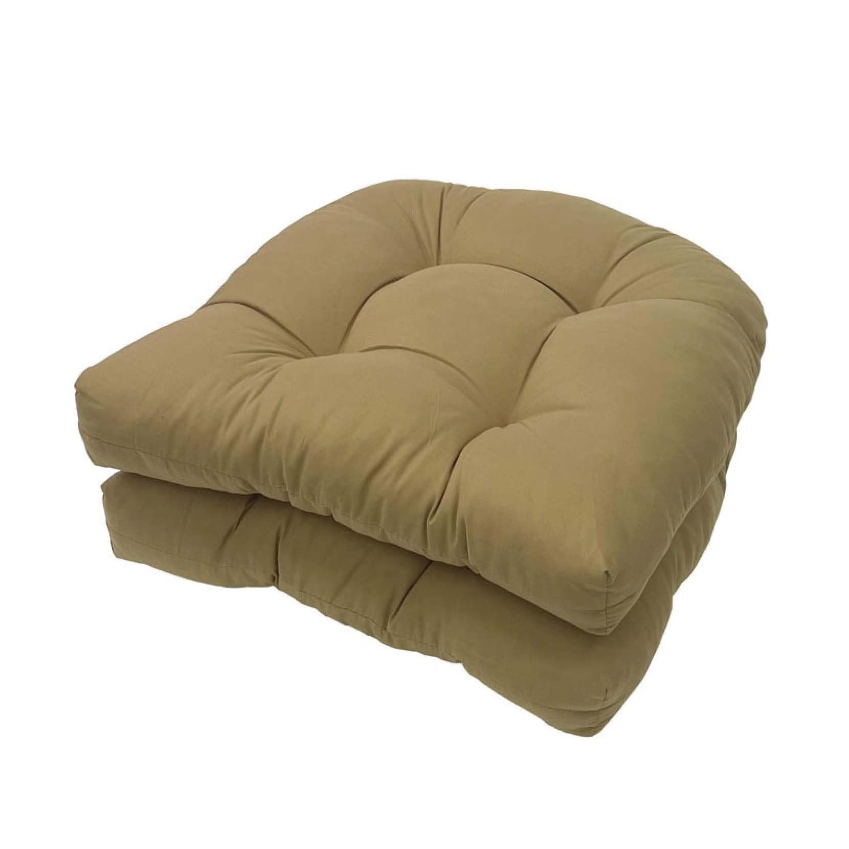 JhLwARes Outdoor Chair Cushions for Patio Furniture,U-Shaped Office Chair Cushions Set of 2,19" x 19"Thickened Patio Chair Seat Cushions Replacement Soft Loveseat Chair Seat Pads,Brown — image 1