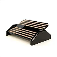 Souza & Cia, Apoio Ergonômico para Os Pés, MDF Natural (Cor: Black Piano) Ref:3704