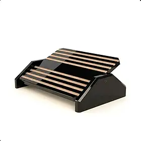 Souza & Cia, Apoio Ergonômico para Os Pés, MDF Natural (Cor: Black Piano) Ref:3704
