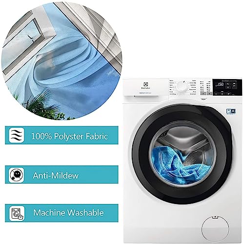 Rideau de douche KnSam 240x200cm vert bleu en polyester imperméable - 6