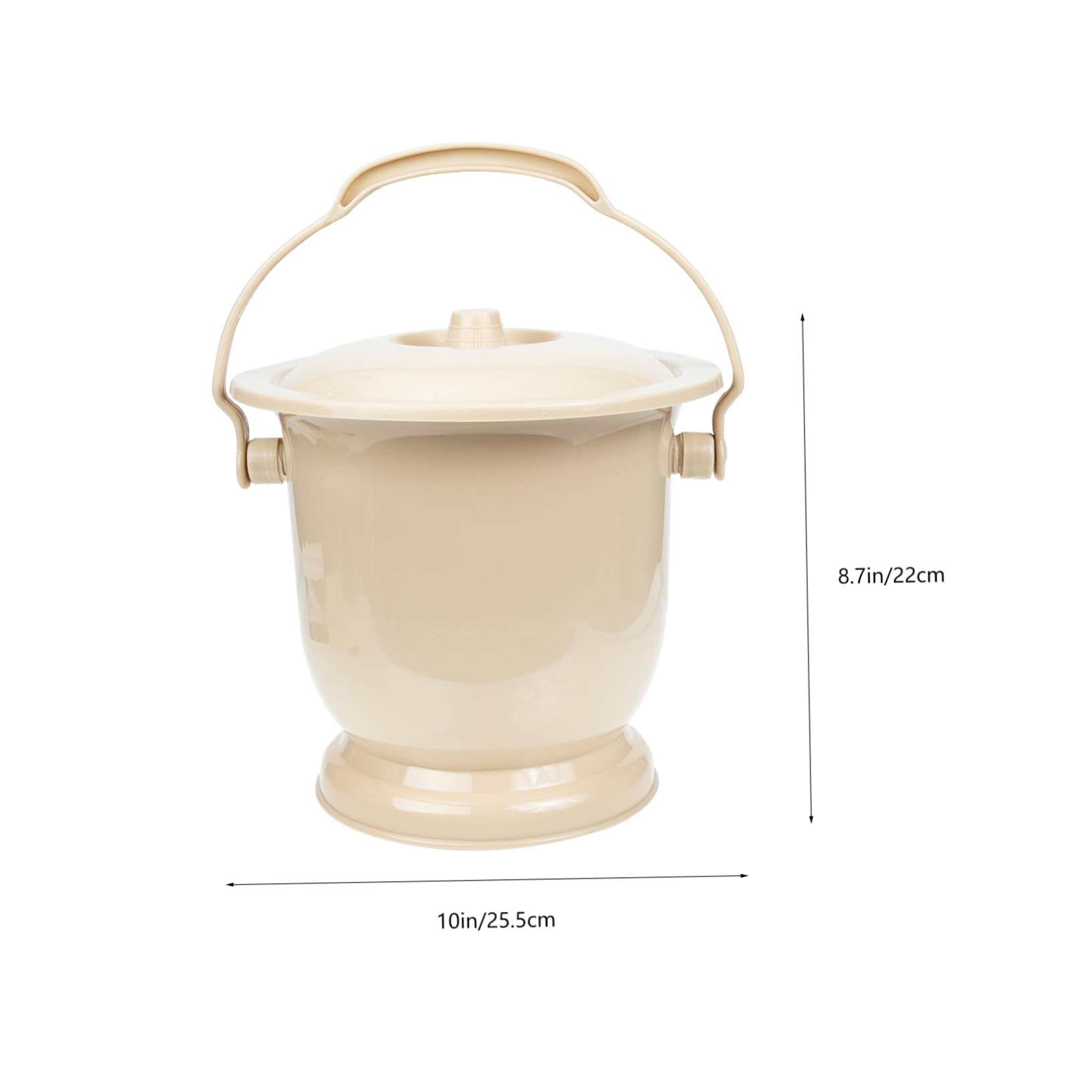 TOVINANNA Adult Urinal Pot Lid Handheld Portable Potty Practical Home Urine Bucket