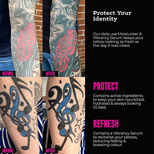PimpdINK Moisturiser & Vibrancy Serum Tattoo Aftercare for Protecting and Restoring your Inks colours (100ml Airless Pump) - Image 4