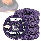 CSD Scheibe 125mm – 5 Stück Reinigungsscheiben für Winkelschleifer zum Entfernen von Rost, Farbe und Lack auf Metall
