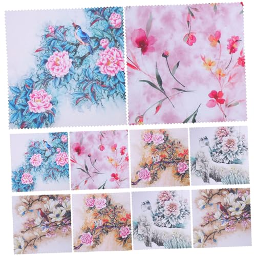 10個 メガネ拭きクロス 眼鏡 ワイプ ジュエリークリーナー ライト マイクロファイバーレンズクリーニングクロス 画面クリーニングクロス ガラス用マイクロファイバークロス 極細繊維 jojofuny