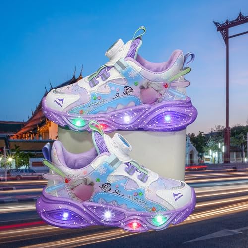 Girls Luminous Sneakers, Kids Princess Shoes Sport Mesh Trainers, Zapatillas Princesa Deportivas Niñas3