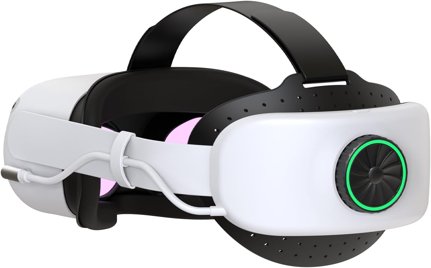 BUSQUEDA Head Strap with Battery for Oculus Quest 2,8000mAh Battery Extend 7H Playtime-Adjustable Elite Strap Accessories for Enhanced Comfort in VR