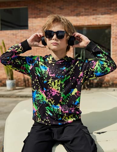 Image of Arshiner Unisex Kids Soft Pullover Hooded Sweatshirt with Pocket Basic Hoodies Sportswear Age 4-13 Years