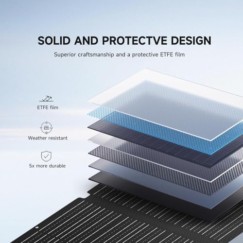 ALLPOWERS SE100 Foldable Solar Panel 100W, Portable Solar Panel kit for Portable Power Station, Solar Generator, Outdoor Foldable Solar Charger for Camping, Laptops, Motorhome, Caravan - 2