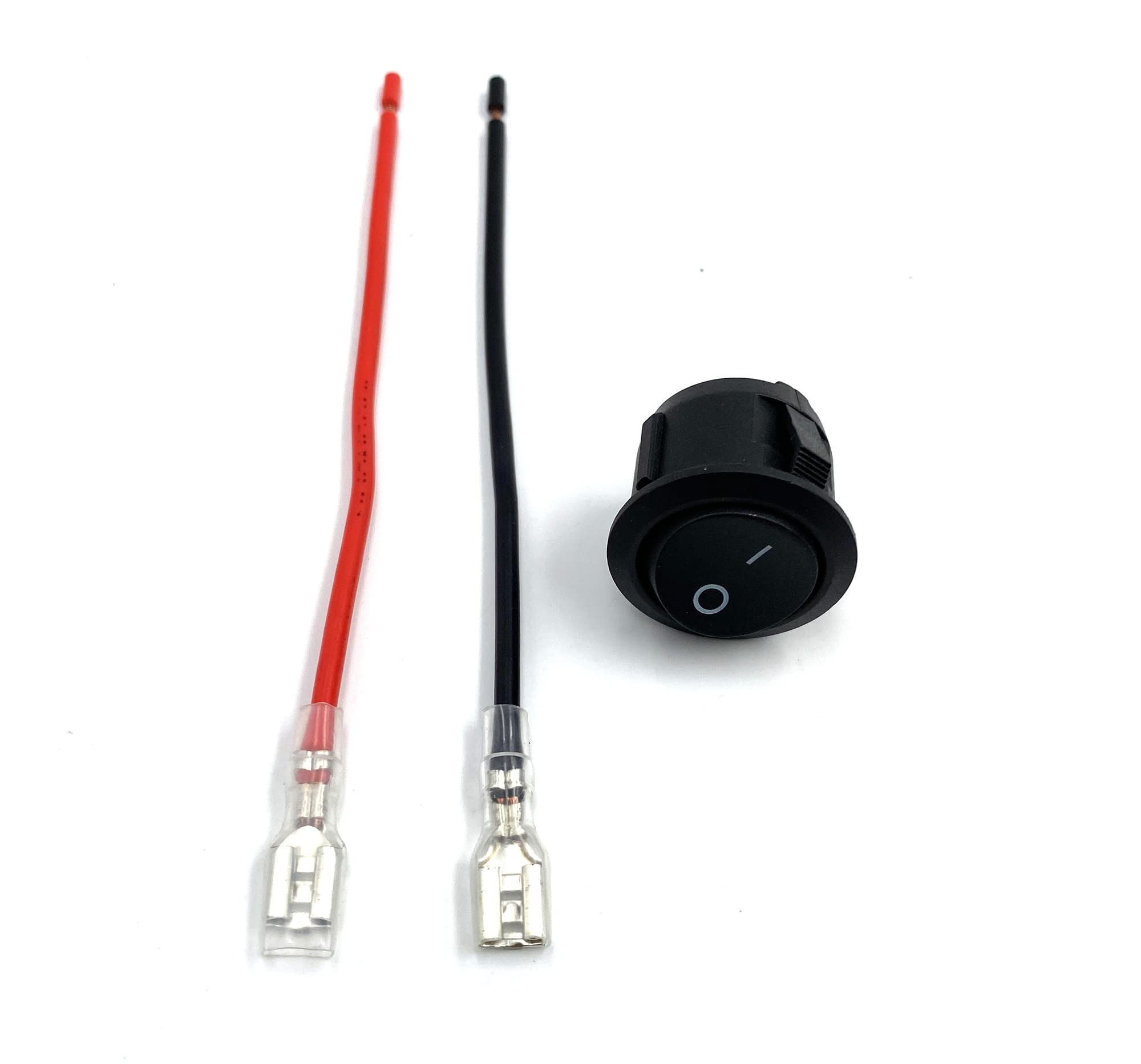 Taiss 10 pezzi interruttore a bilanciere 2 posizioni SPST ON/OFF 2 Pin mini Interruttore a Levetta 10A 220V-250VAC con Linea di saldatura,per auto,Camion,Elettrodomestici KCD1-X-F
