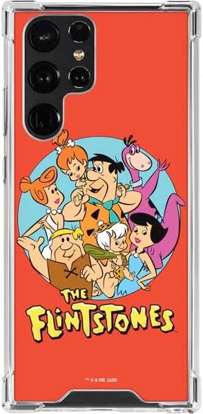 Skinit Clear Phone Case Compatible with Galaxy S22 Ultra - Officially Licensed The Flinstones The Flintstones Design