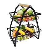 obstkorb metall schwarz 🍈 【Einfach zu Montieren und zu Reinigen】 - Diese Obstschale kann innerhalb von 5 Minuten gemäß den Anweisungen zusammengestellt werden, was sehr einfach ist. Wischen Sie es mit einem nassen Tuch ab, um die Reinigung zu vervollständigen.