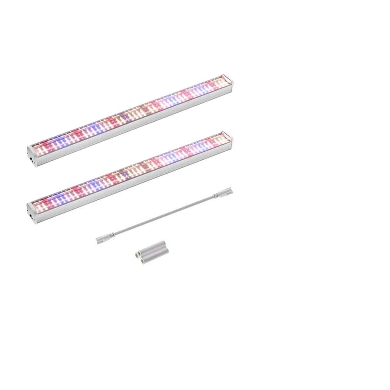 Lampa Roślinna, Pełne spektrum światła do uprawy lampy LED do uprawy roślin światło o wysokiej wydajności świetlnej Phytolamp do uprawy sadzonek kwiatów roślin, dla Roślin(2Pcs Sunlight,PLUG_WITHOUT