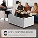 AXIOS Smart Coffee Table with Fridge Modern Smart Coffee Table with Built in Speakers and Wireless Charging for Living Room Table 23