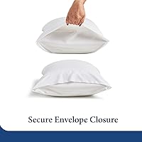 Vista 6 de Cosy House Collection Juego de 2 Fundas de Almohada Premium de Rayón Derivado de Bambú - Ropa de Cama Ultra Suave, Refrescante y Transpirable Crema