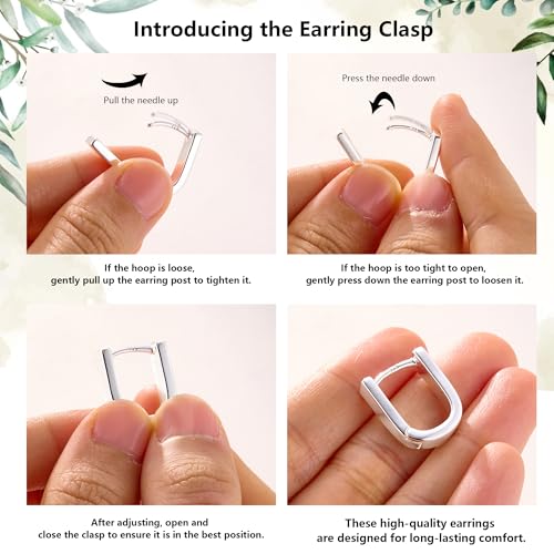 Image of Chunky Hoop Earrings for Women Small Huggie Hoops Earrings Fashion Jewelry