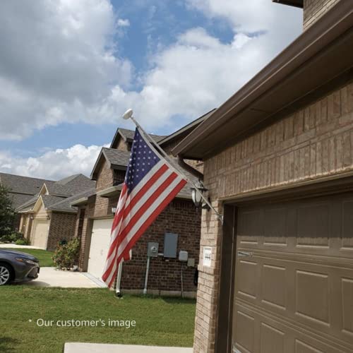 Deneve - Dot Solar Flag Pole Light - For 6Ft Wall Mounted Spinning Pole - Flag Pole Light Solar Powered To Show Respect & Patriotism - Rv Flag Pole Led Light… #TOP7