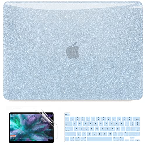New Deal Anban Compatible with MacBook Pro 13 inch Case 2021 2020 2019 2018 2017 2016 Release A2338 M1 A2251 A2289 A2159 A1989 A1706 A1708 Touch Bar, Glitter Bling Laptop Hard Shell Case with Keyboard Cover