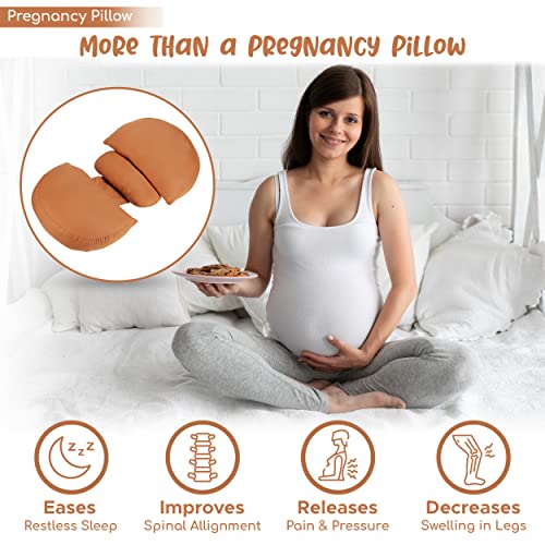 Cellah Pregnancy Pillows, Maternity Pillow For Pregnant Women. Side Sleeper Pregnancy Pillow To Support Back, Belly Bump, Hips, Legs During Pregnancy, Wedge Pillow For Sleeping, Washable Covers #TOP2