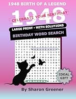 1948 BIRTH OF A LEGEND BIRTHDAY WORD SEARCH: LARGE PRINT PUZZLE BOOK (YEARS) B0CGL51SKY Book Cover