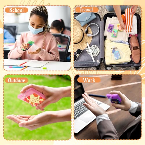 Image of 36 Pcs Mini Sanitizer Spray Bulk Travel Size Portable, Pocket, Rainbow | Pocket Hand Sanitizer Sprays, Thank You Gifts, Teacher Coworker Employee Appreciation, Mother Women Office Travel Favors