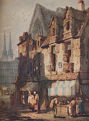 Bayeux Normandie poster toile Samuel Prout deco murale 50x70