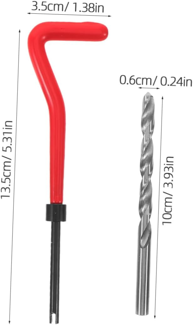 Cabilock 1set Thread Repair Insert Kit Thread Restoration Tool for Automotive Repairs Metric and User-Friendly Design