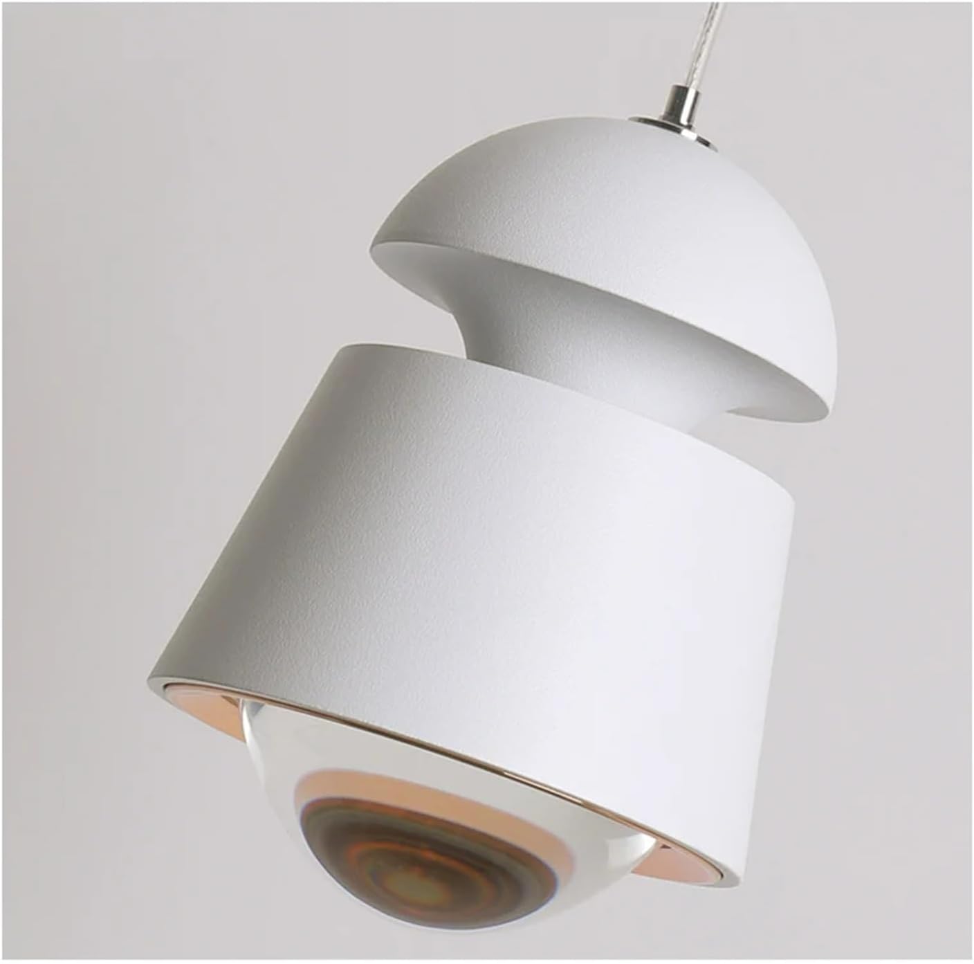 Minimalist LED Bedside Lamp, Bedroom Bedside Pendant Light, Black/