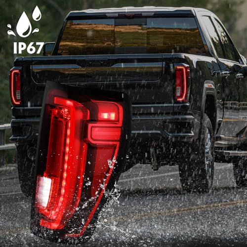 FIONE Full LED Tail Light Assembly Compatible with GMC Sierra 1500/2500HD/3500HD 2019-2024 Brake Light Taillight Rear Lamp Right Passenger Side RH Replace# 84565922 GM2801310 by FIONE - Used condition - Image 4