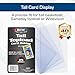 BCW Tall Card Topload Holders – 25 Pack | Premium Top Loaders for Sports Trading Cards | Fits Tall Basketball, Football, Widevision Cards | Clear Rigid Toploader Card Protectors
