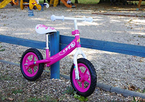 AOK loopfiets meisjes, roze, 12 inch