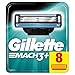 Gillette Lames de rasoir Mach3+ - Les 8 lames