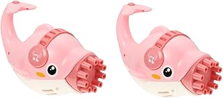 Kisangel 2pcs Dolphin Bubble Machine Toys for Kids Electric Bubble Machine Electric Blower Kids Plaything Cartoon Bubble Maker Kids Toy The Bubble Bubble Blower Makeup Child Pink Plastic